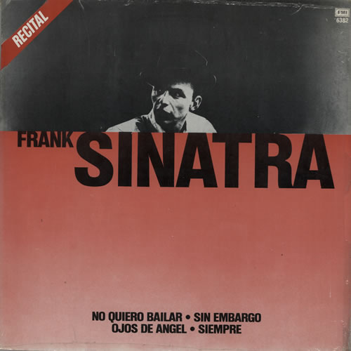 Frank Sinatra Recital vinyl LP album (LP record) Argentinean FRSLPRE581036