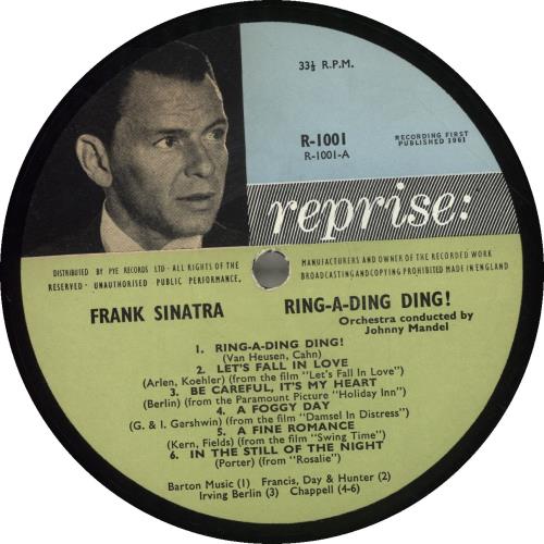 Frank Sinatra Ring-A-Ding Ding! - EX vinyl LP album (LP record) UK FRSLPRI457590
