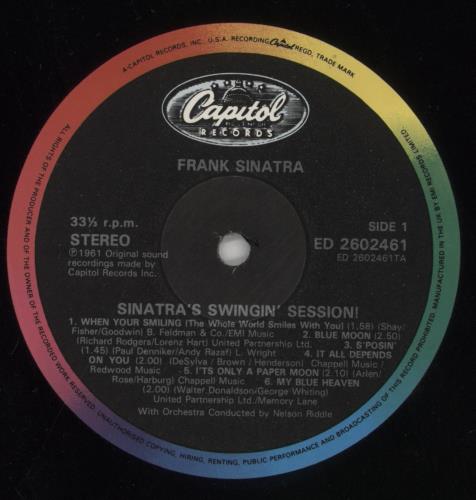 Frank Sinatra Sinatra's Swingin' Session !!! vinyl LP album (LP record) UK FRSLPSI377238