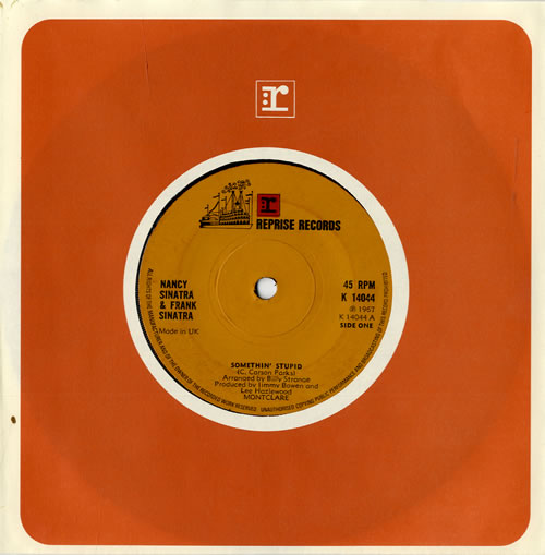 Frank Sinatra Something Stupid 7" vinyl single (7 inch record / 45) UK FRS07SO560726