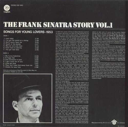 Frank Sinatra Songs For Young Lovers vinyl LP album (LP record) Dutch FRSLPSO799073