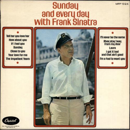 Frank Sinatra Sunday And Every Day vinyl LP album (LP record) UK FRSLPSU341138