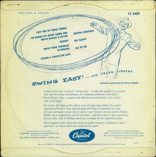 Frank Sinatra Swing Easy! - EX 10" vinyl single (10 inch record) UK FRS10SW781603