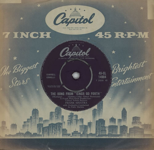 Frank Sinatra The Song From 'Kings Go Forth' 7" vinyl single (7 inch record / 45) UK FRS07TH572887