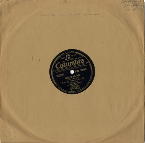 Frank Sinatra There's No You 78rpm shellac record UK FRS78TH563599