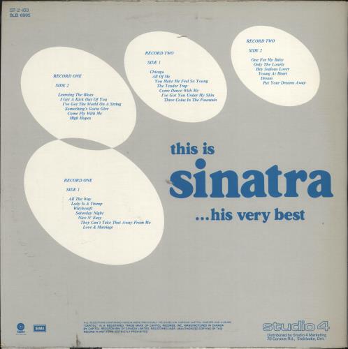 Frank Sinatra This Is Sinatra ...His Very Best 2-LP vinyl record set (Double LP Album) Canadian FRS2LTH774223