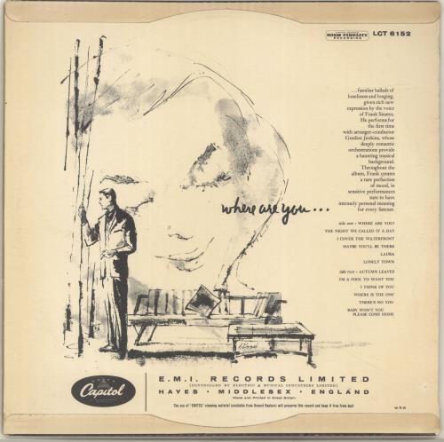 Frank Sinatra Where Are You? - 1st - EX vinyl LP album (LP record) UK FRSLPWH693389