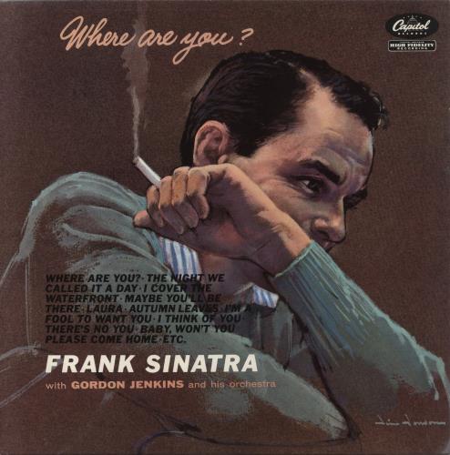 Frank Sinatra Where Are You?- Promo Sticker vinyl LP album (LP record) UK FRSLPWH863396
