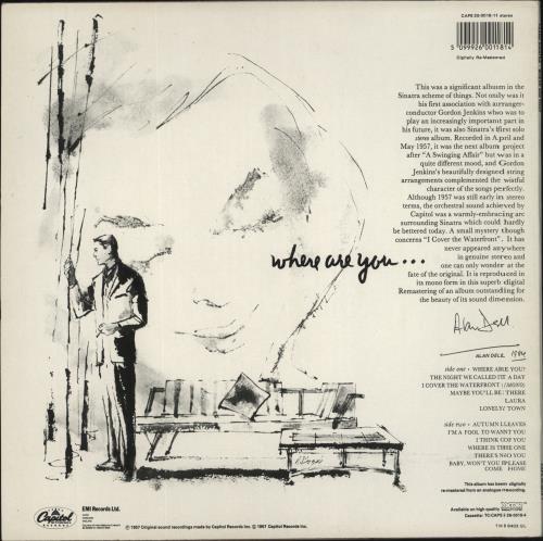 Frank Sinatra Where Are You? vinyl LP album (LP record) UK FRSLPWH859973