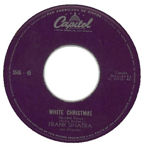 Frank Sinatra White Christmas 7" vinyl single (7 inch record / 45) Mexican FRS07WH389631
