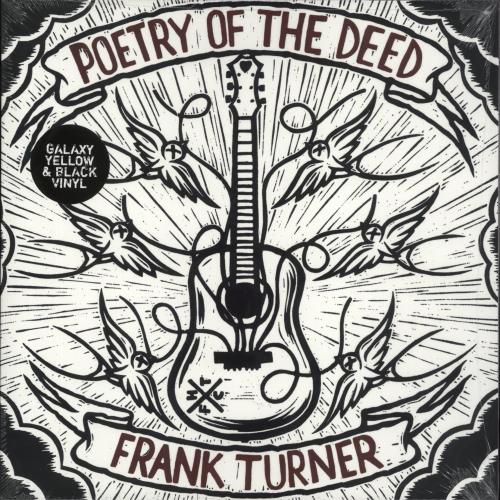 Frank Turner Poetry Of The Deed - Yellow & Black Galaxy Vinyl vinyl LP album (LP record) UK FD7LPPO877685