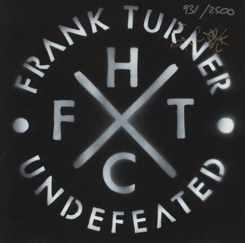 Frank Turner Undefeated - Deluxe Edition - Black & Clear Vinyl - Numbered - Autographed 2-LP vinyl record set (Double LP Album) UK FD72LUN877662