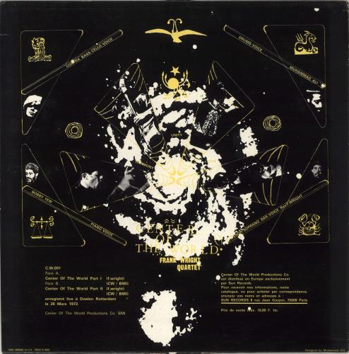 Frank Wright Live - Center Of The World vinyl LP album (LP record) French QWDLPLI707364