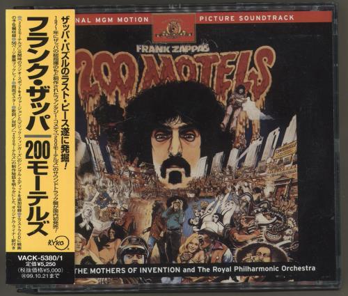 Frank Zappa 200 Motels + Booklet & Obi 2 CD album set (Double CD) Japanese ZAP2CMO741612