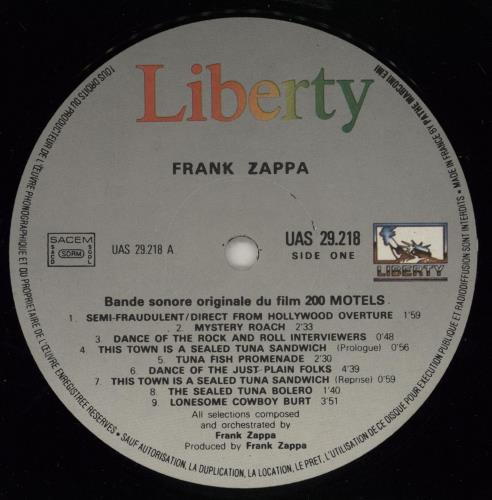 Frank Zappa 200 Motels - EX 2-LP vinyl record set (Double LP Album) French ZAP2LMO756287