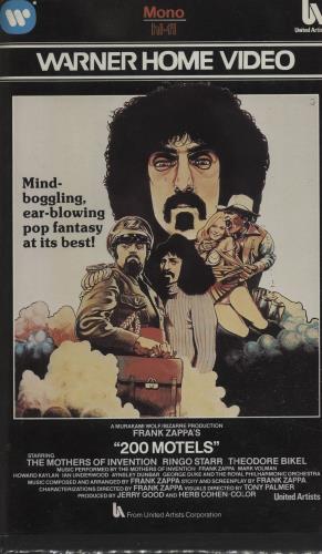 Frank Zappa 200 Motels - pre-cert video (VHS or PAL or NTSC) UK ZAPVIMO657693