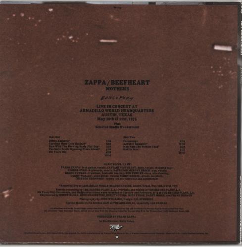 Frank Zappa Bongo Fury - EX vinyl LP album (LP record) US ZAPLPBO730769