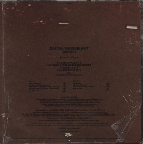 Frank Zappa Bongo Fury - Stickered Shrink vinyl LP album (LP record) US ZAPLPBO863732