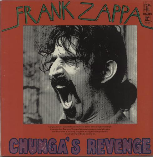 Frank Zappa Chunga's Revenge vinyl LP album (LP record) Australian ZAPLPCH658293