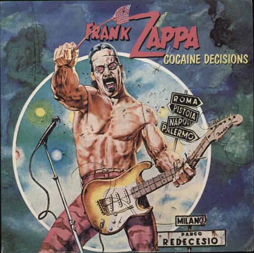 Frank Zappa Cocaine Decisions 7" vinyl single (7 inch record / 45) Spanish ZAP07CO819056