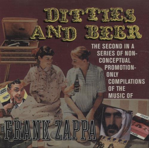 Frank Zappa Ditties And Beer CD album (CDLP) UK ZAPCDDI60679