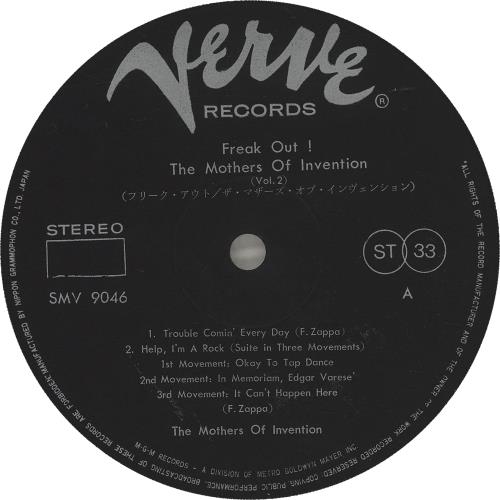 Frank Zappa Freak Out! - 1st 2-LP vinyl record set (Double LP Album) Japanese ZAP2LFR690559