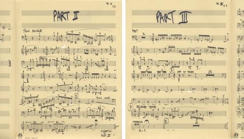 Frank Zappa Greggery Peccary - Hand Written for Bruce Fowler sheet music US ZAPSMGR460667