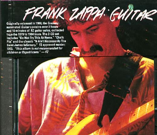 Frank Zappa Guitar 2 CD album set (Double CD) US ZAP2CGU297213