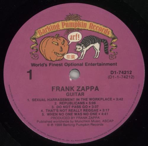 Frank Zappa Guitar 2-LP vinyl record set (Double LP Album) US ZAP2LGU330634