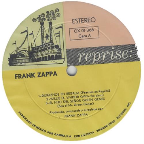 Frank Zappa Hot Rats - 3-Colour Label vinyl LP album (LP record) Mexican ZAPLPHO129642