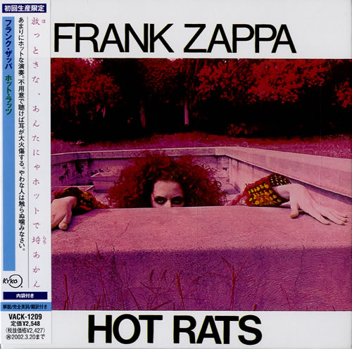 Frank Zappa Hot Rats CD album (CDLP) Japanese ZAPCDHO198237
