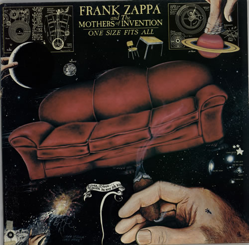 Frank Zappa One Size Fits All vinyl LP album (LP record) US ZAPLPON591204