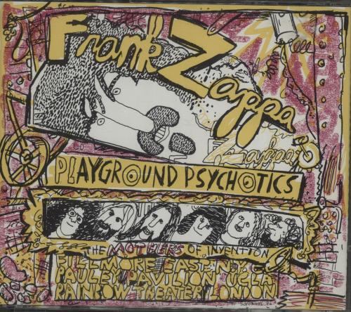 Frank Zappa Playground Psychotics 2 CD album set (Double CD) UK ZAP2CPL685693