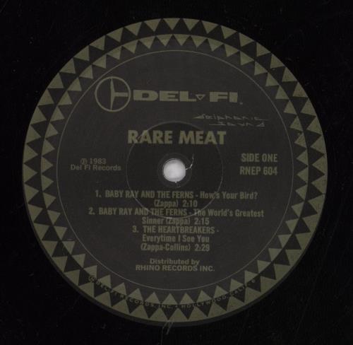 Frank Zappa Rare Meat - 1st 12" vinyl single (12 inch record / Maxi-single) US ZAP12RA355773