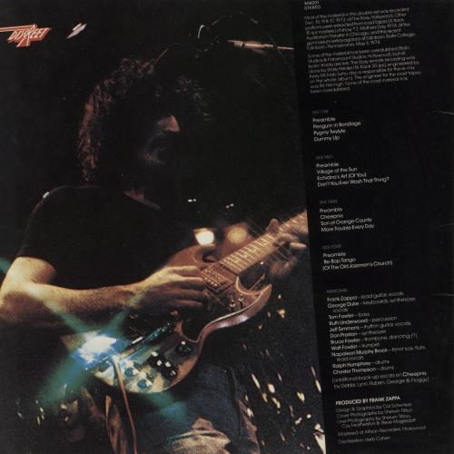 Frank Zappa Roxy & Elsewhere - EX 2-LP vinyl record set (Double LP Album) UK ZAP2LRO423002