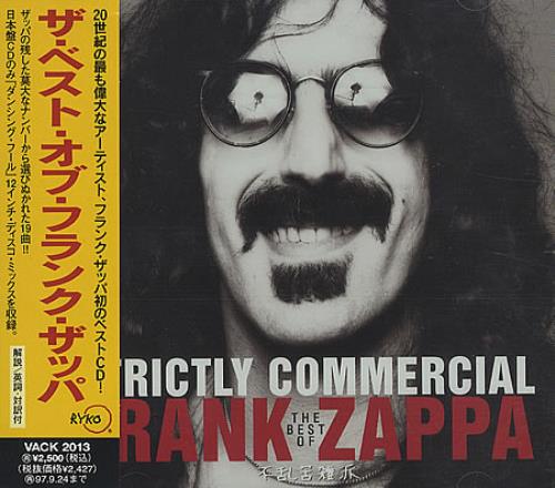 Frank Zappa Strictly Commercial - The Best Of CD album (CDLP) Japanese ZAPCDST368550