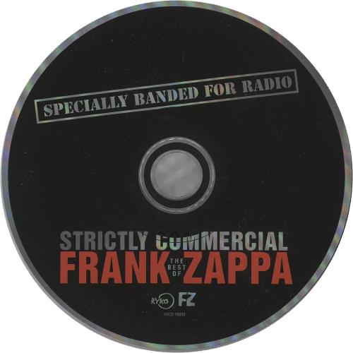 Frank Zappa Strictly Commercial CD album (CDLP) US ZAPCDST104274