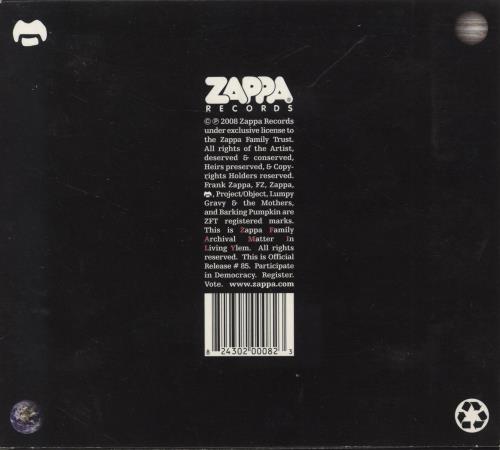 Frank Zappa The Lumpy Money Project/ Object 3-CD album set (Triple CD) US ZAP3CTH782239