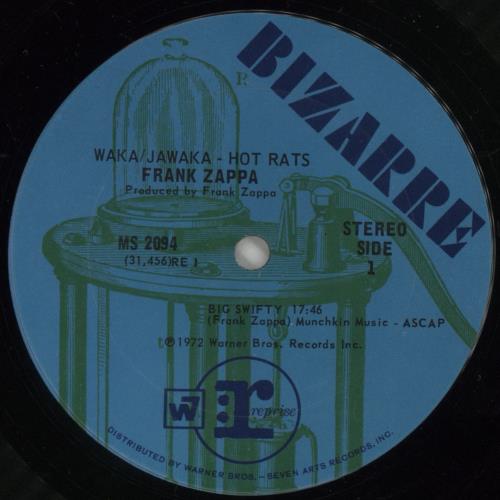 Frank Zappa Waka/Jawaka - Hot Rats vinyl LP album (LP record) US ZAPLPWA864285