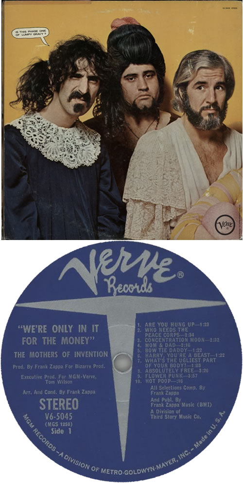 Frank Zappa We're Only In It For The Money - REV Matrix vinyl LP album (LP record) US ZAPLPWE616146