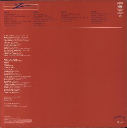 Frank Zappa You Are What You Is - VG 2-LP vinyl record set (Double LP Album) UK ZAP2LYO859427