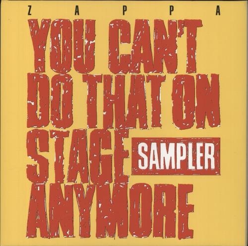 Frank Zappa You Can't Do That On Stage Anymore Sampler - 180gm Red & Yellow Vinyl 2-LP vinyl record set (Double LP Album) UK ZAP2LYO834587