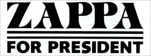 Frank Zappa Zappa For President memorabilia US ZAPMMZA483477