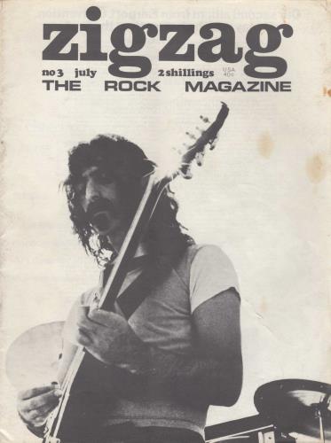Frank Zappa Zigzag No 3 magazine UK ZAPMAZI694547