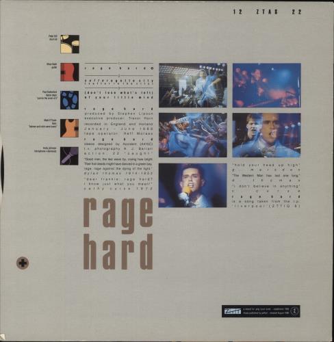 Frankie Goes To Hollywood Rage Hard 12" vinyl single (12 inch record / Maxi-single) UK FGT12RA24499