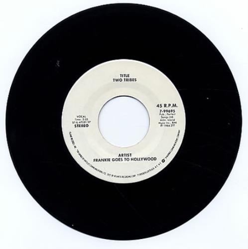Frankie Goes To Hollywood Two Tribes 7" vinyl single (7 inch record / 45) US FGT07TW22064