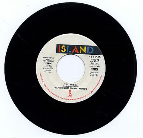Frankie Goes To Hollywood Two Tribes 7" vinyl single (7 inch record / 45) US FGT07TW08013