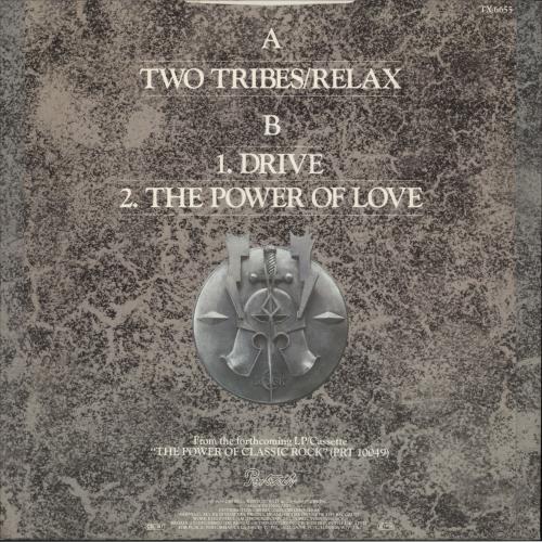 Frankie Goes To Hollywood Two Tribes/relax - L.S.O. Version - Promo Sticker 12" vinyl single (12 inch record / Maxi-single) UK FGT12TW880297