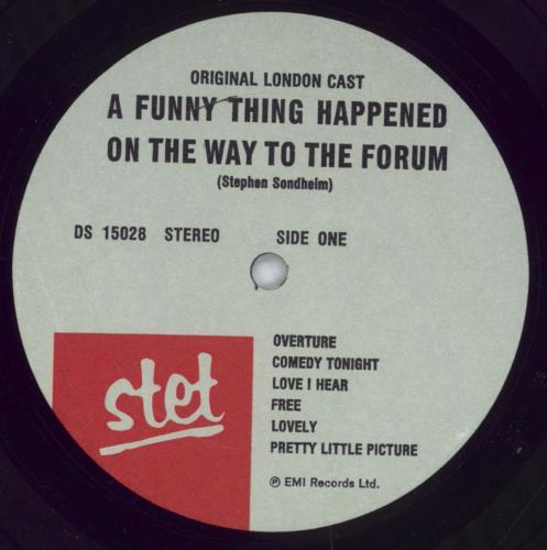 Frankie Howerd A Funny Thing Happened On The Way To The Forum vinyl LP album (LP record) US FH2LPAF827402