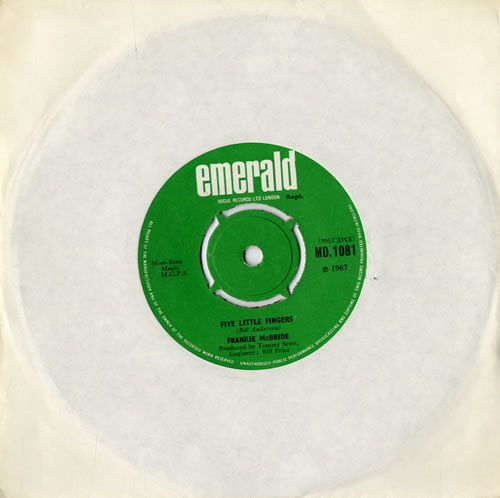 Frankie McBride Five Little Fingers 7" vinyl single (7 inch record / 45) UK FMB07FI558256